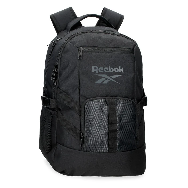 Reebok Truck One Backpack, Dual Compartment, Black, 34 x 46 x 15 cm, 23.46 L, Polyester by Joumma Bags