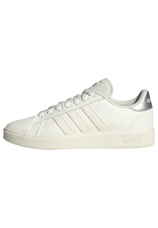 adidas Women's Grand Court TD Lifestyle Court Casual Shoes, core White/Off White/Silver met., 3.5 UK