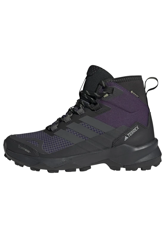 adidas Women's Terrex Skychaser AX5 Mid Gore-TEX Climawarm+ Hiking Shoes, Aurora Plum/Grey Six/Tent Green, 4 UK