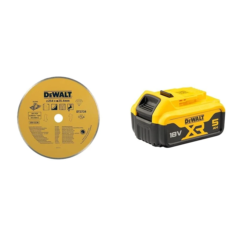 Dewalt DT3734-XJ Diamond Cutting Disc, One Size + DEWALT Battery