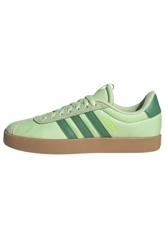 adidas Women's VL Court 3.0 Shoes, semi Green Spark/semi Court Green/Lucid Lemon, 5.5 UK