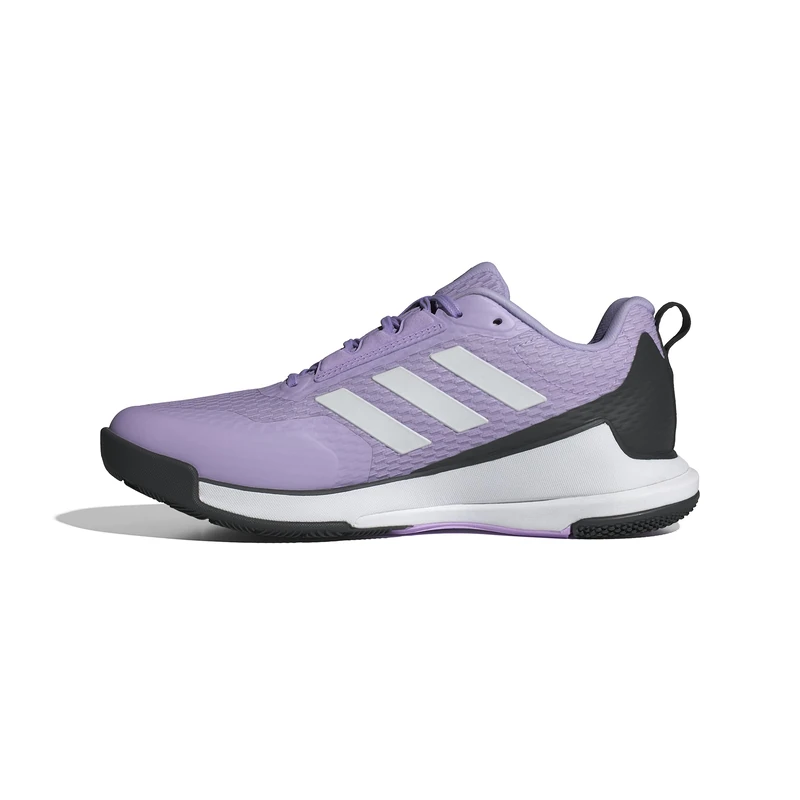 adidas Women's Novaflight 2 Indoor Shoes, Powder Plum/Zero Metalic/Core Black, 12 UK