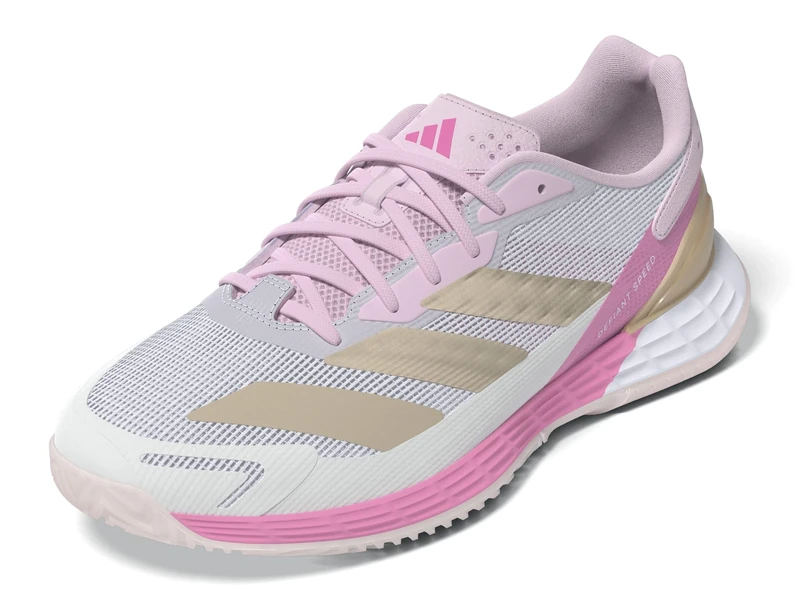 adidas Women's Defiant Speed 2 Tennis Shoes, FTWR White/ash Pearl/Bliss Pink, 5.5 UK
