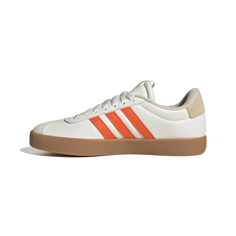 adidas Women's VL Court 3.0 Shoes, core White/Impact Orange/Gold met., 9.5 UK