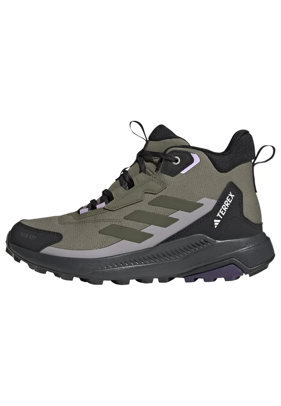 adidas Women's Terrex Anylander Mid RAIN.RDY Hiking Shoes, Olive Strata/Night Cargo/Core Black, 4.5 UK