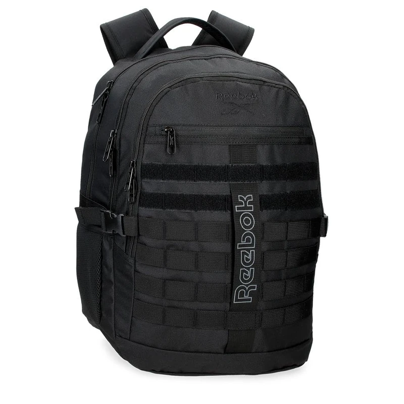 Reebok Cross One Backpack, Dual Compartment, Black, 34 x 46 x 15 cm, 23.46 L, Polyester by Joumma Bags