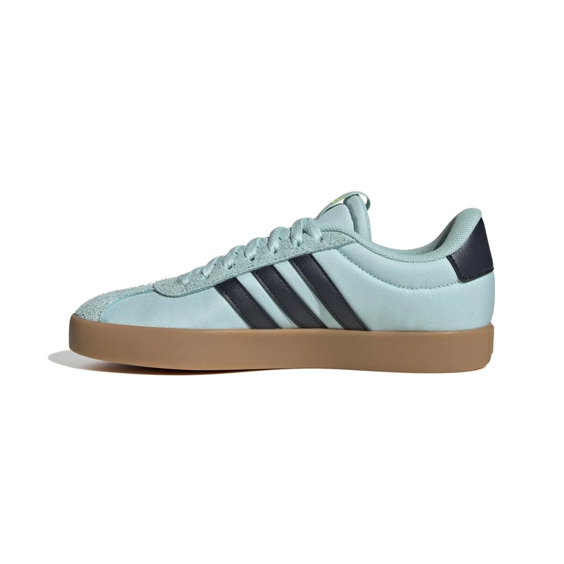 adidas Women's VL Court 3.0 Shoes, Semi Flash Aqua/Aurora Ink/Lucid Lemon, 9.5 UK