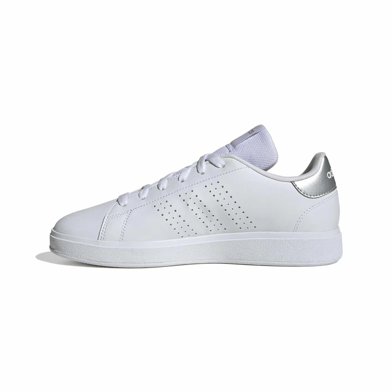 adidas Women's Advantage Base 2.0 Shoes, FTWR White/FTWR White/Silver met., 4 UK