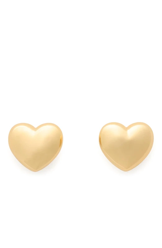 Kate Spade New York Heart You delicate mini studs, Gold.