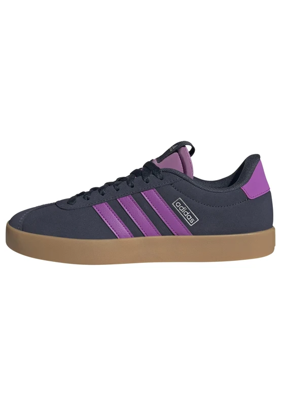 adidas Women's VL Court 3.0 Shoes, Shadow Navy/Purple Burst/Silver met., 5.5 UK