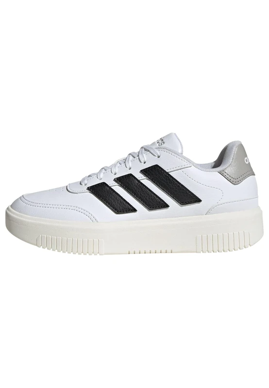 adidas Women's COURTBLOCK Shoes, FTWR White/core Black/Grey Two, 8.5 UK