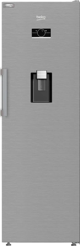 Beko HarvestFresh AeroFlow Pro LNP5686LDVPS Tall Fridge, Stainless Steel, Capacity: 365 litres - 186.5 x 59.7 x 70.9 cm (H x W x D)