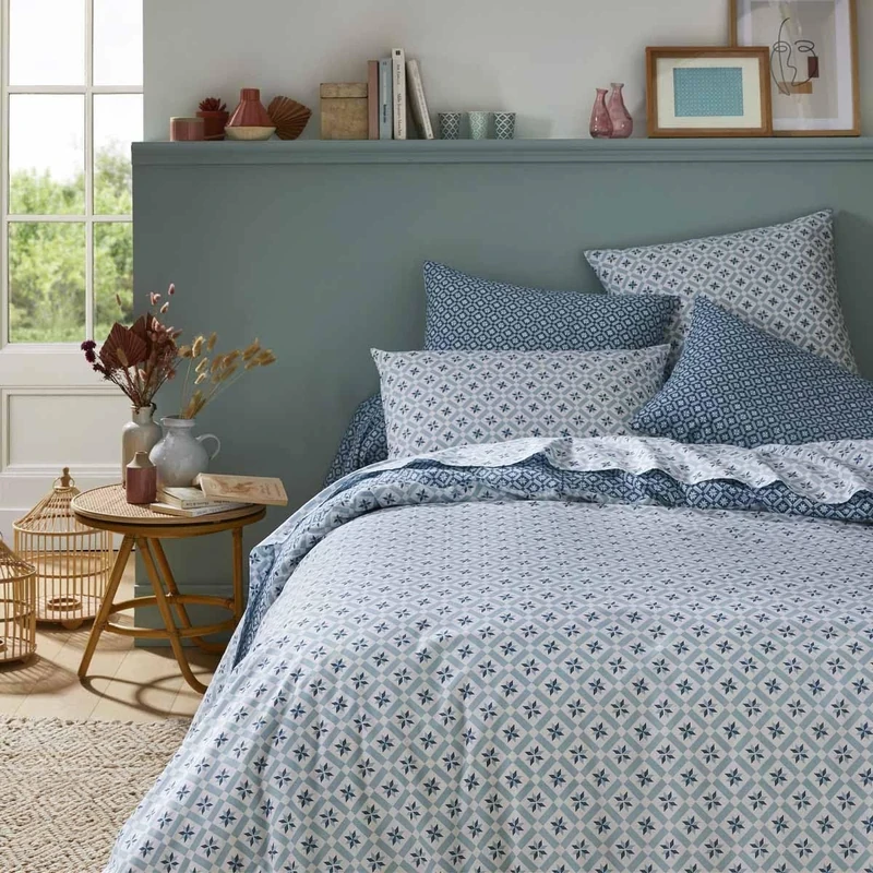 Printed Duvet Cover, Charlie, 260 x 240 cm, Origin, Blue