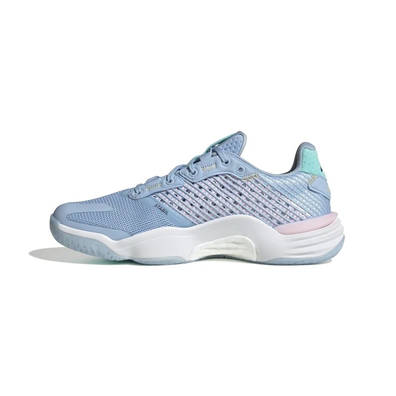 adidas Women's Stabil 16 Indoor Shoes Sports, Glow Blue/Shadow Navy/Core Black, 7.5 UK