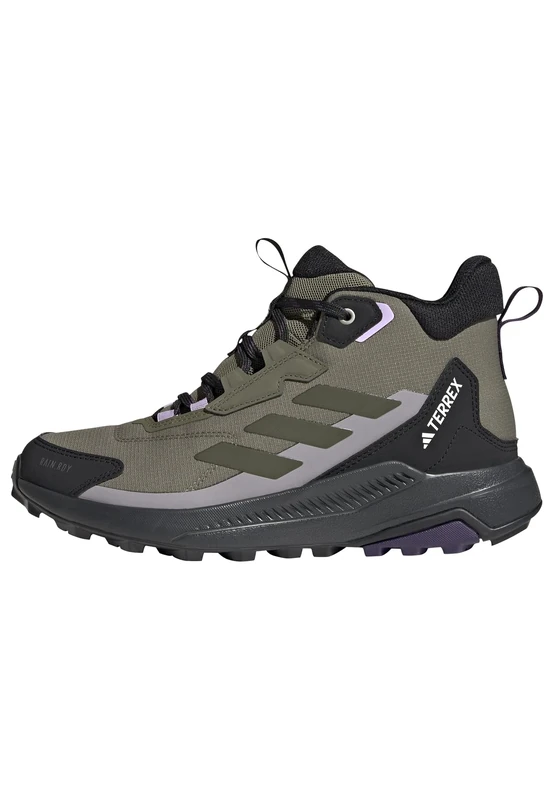 adidas Women's Terrex Anylander Mid RAIN.RDY Hiking Shoes, Olive Strata/Night Cargo/Core Black, 8.5 UK