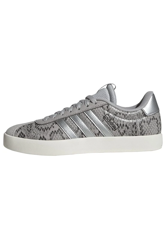 adidas Women's VL Court 3.0 Shoes, Grey Two/Silver met./Off White, 3.5 UK