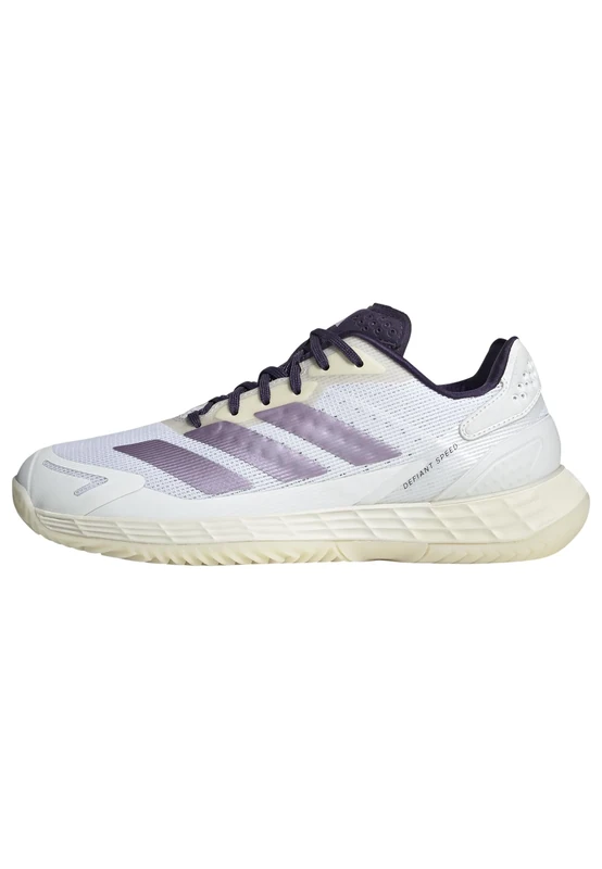 adidas Women's Defiant Speed 2 Tennis Shoes, Cloud White/Powder Plum/Aurora Plum, 6.5 UK
