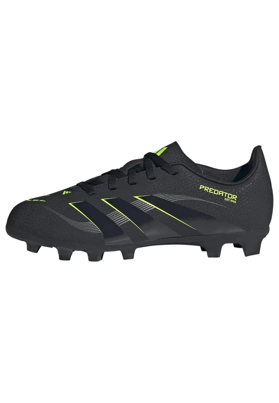 adidas Unisex Club Firm Ground/Multi Ground Football Boots Kids, Core Black/Carbon/Lucid Lemon, 1 UK