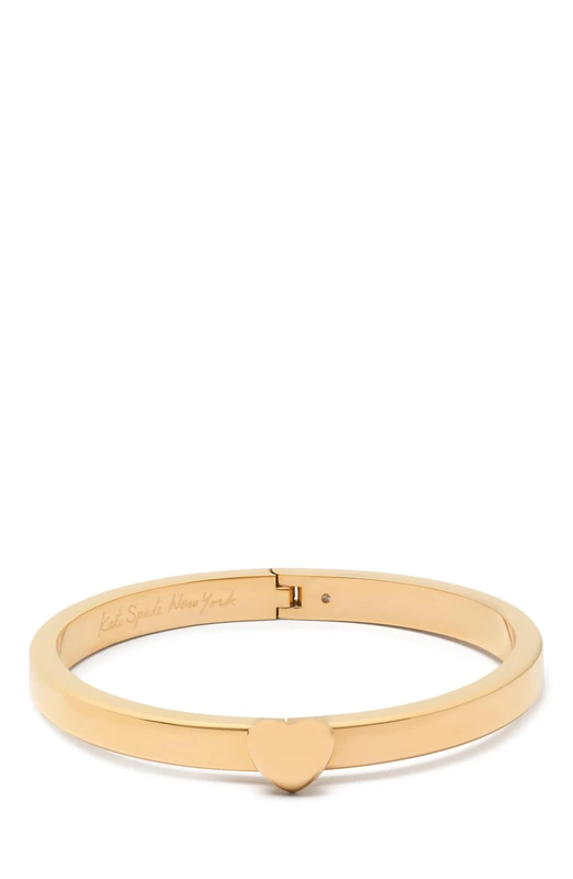 Kate Spade New York Heart You metal hinged bangle,Gold.