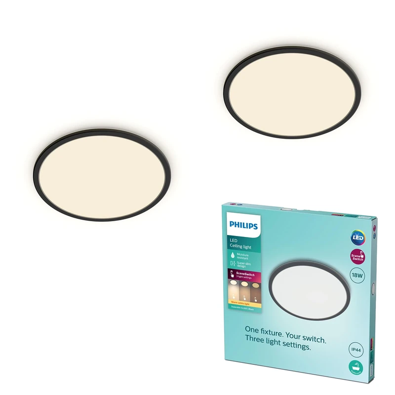 Philips Lighting Ceiling Light, Black