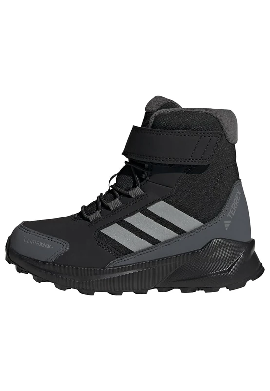adidas Unisex Kids Terrex Trailmaker 2 High Climawarm+ Kids, Core Black/Matte Silver/Grey Six, 4 UK