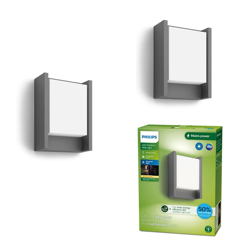 Philips Lighting Wall Lantern, Anthracite