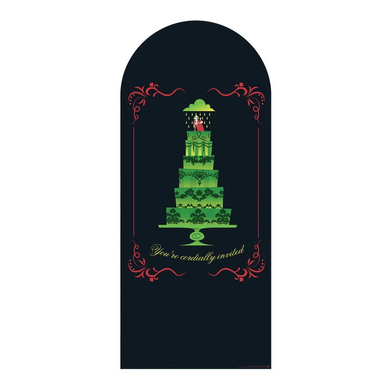 Star Cutouts SC4651 Beetlejuice You’re Invited Backdrop Cardboard Cutout 185cm – Halloween Party Decoration & Photo Display