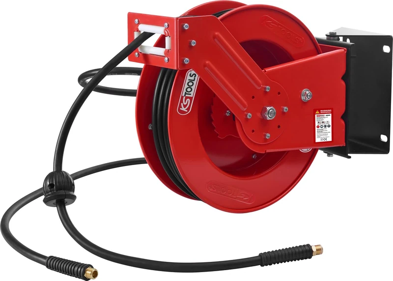 KS Tools 515.3425 Compressed Air Hose Reel Diameter 10 mm Connection 3/8 Inch 20 m