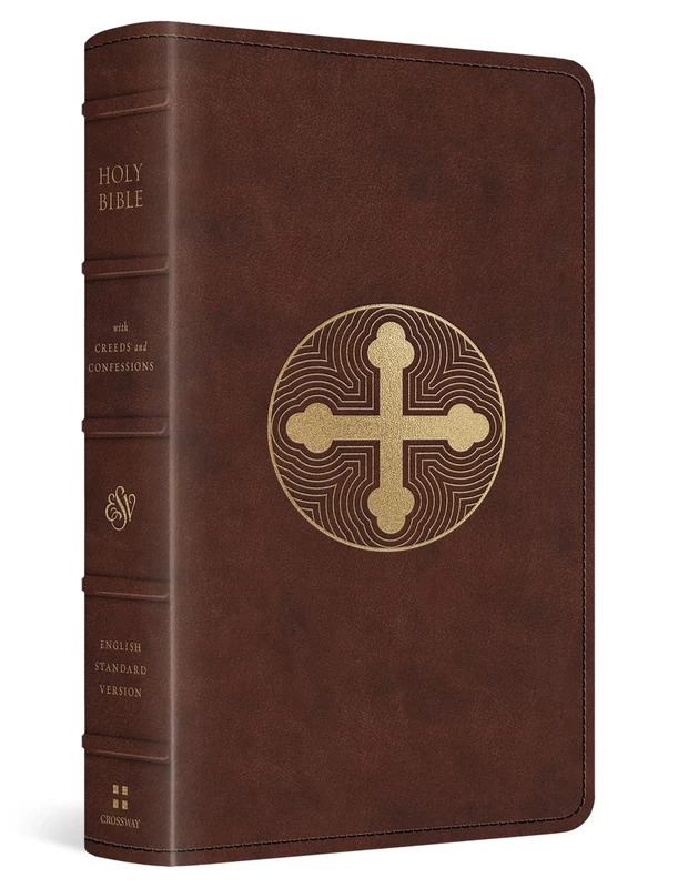 ESV Bible with Creeds and Confessions (TruTone, Brown, Cross Trefoil Design)