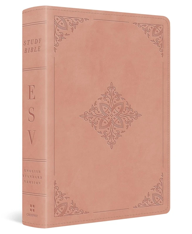 ESV Study Bible, Personal Size (TruTone, Blush Rose, Fleur-de-lis Design): English Standard Version, Blush Rose, Trutone, Fleur-de-lis Design, Study, Personal Size With Ribbon Marker