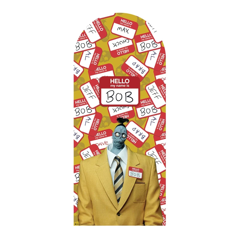 Star Cutouts SC4649 Beetlejuice “Beetlejuice Beetlejuice” Name Is Bob Backdrop Cardboard Cutout 185cm – Halloween Party Decoration & Film Fan Display