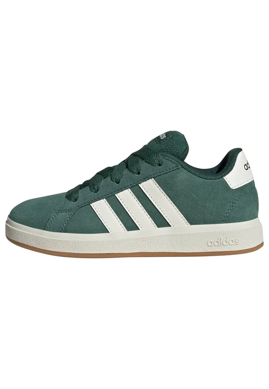 adidas Unisex Kids Grand Court 00s Shoes Kids, Collegiate Green/Off White/Gum, 12 UK Child