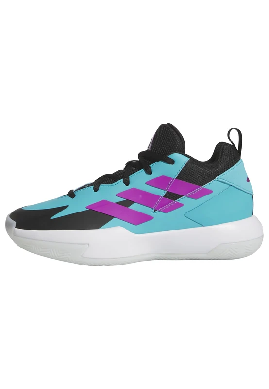 adidas Unisex Kids Cross 'Em Up Select Shoes, Lucid Cyan/core Black/Purple Burst, 4.5 UK - Image 1