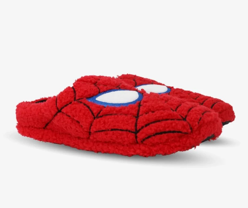 Ground Up Spiderman Mens Slippers Clog, Red, S