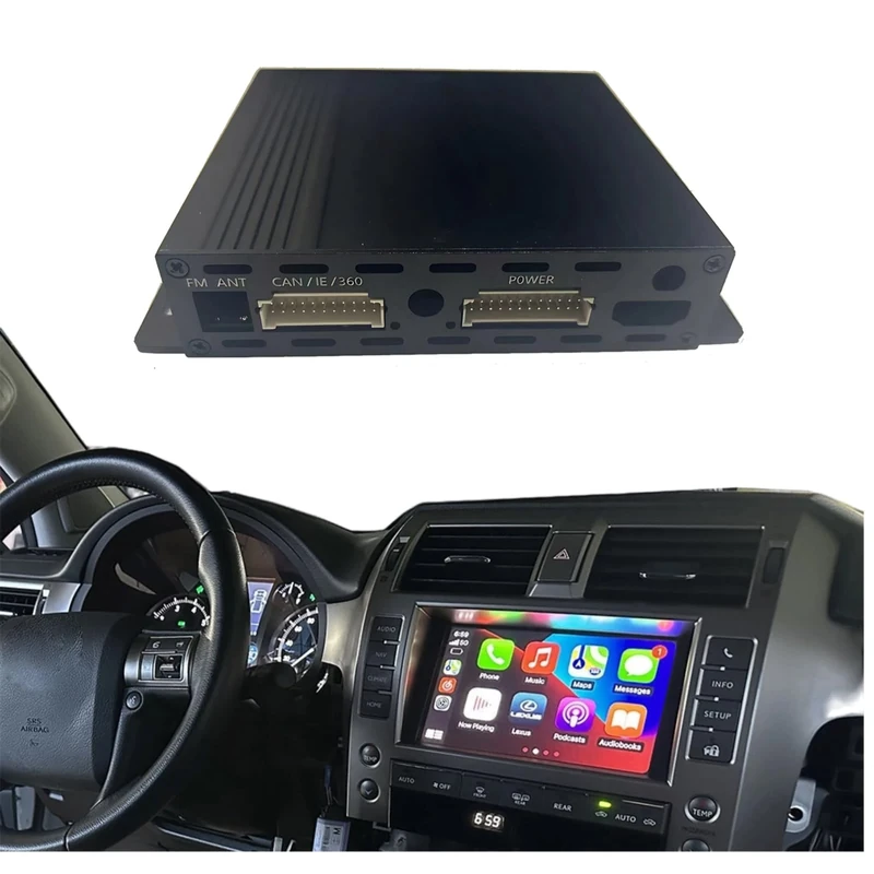 Wireless Carplay & Android Auto Plug and Play Kit for Lexus GX GX 460 2015 to 2021, Carplay Plug and Play Kit