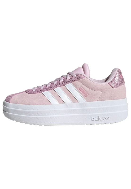 adidas Unisex Kids VL Court Bold Shoes Junior, Clear Pink/Cloud White/Bliss Pink, 5 UK