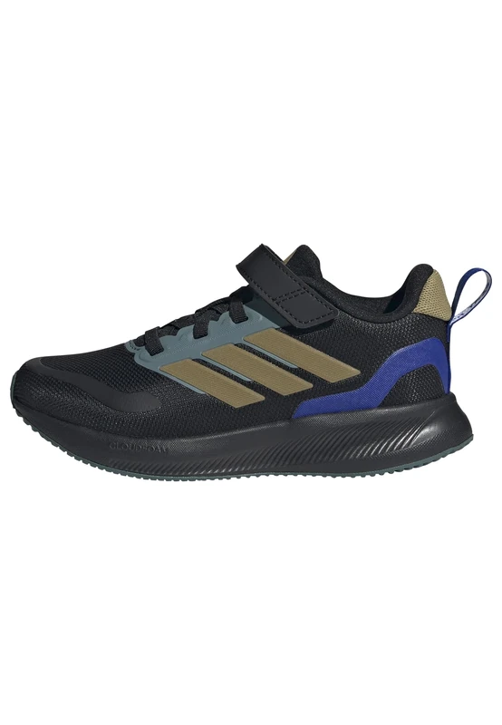 adidas Unisex Kids RUNFALCON 5 Shoes Children, core Black/Khaki/preloved Teal, 12.5 UK Child