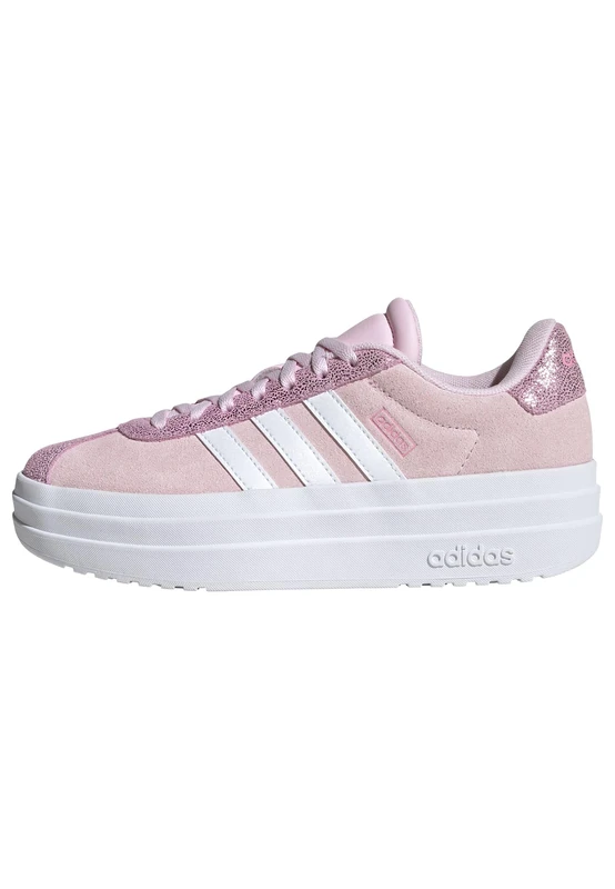 adidas Unisex Kids VL Court Bold Shoes Junior, Clear Pink/Cloud White/Bliss Pink, 3.5 UK
