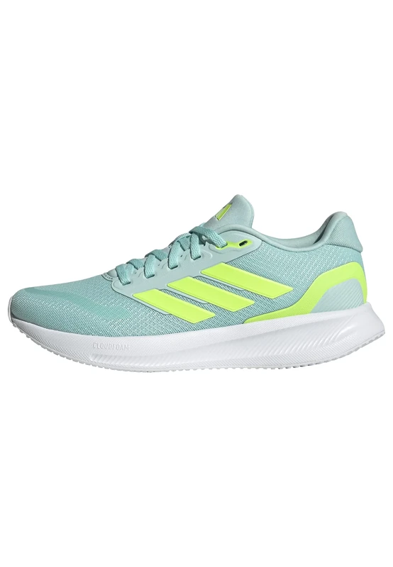 adidas Women's Runfalcon 5 Running Shoes, semi Flash Aqua/Lucid Lemon/core Black, 9.5 UK