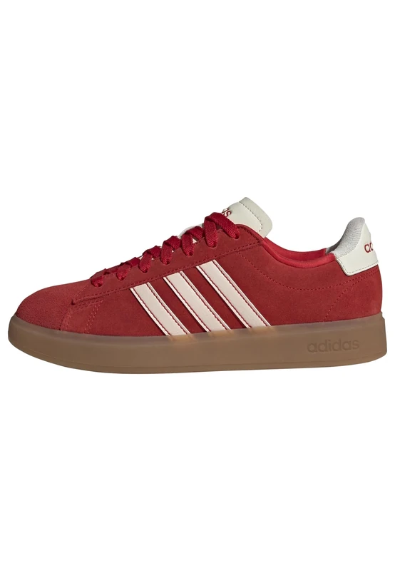 adidas Women's Grand Court 2.0 Shoes, Better Scarlet/Wonder Quartz/Off White, 8.5 UK