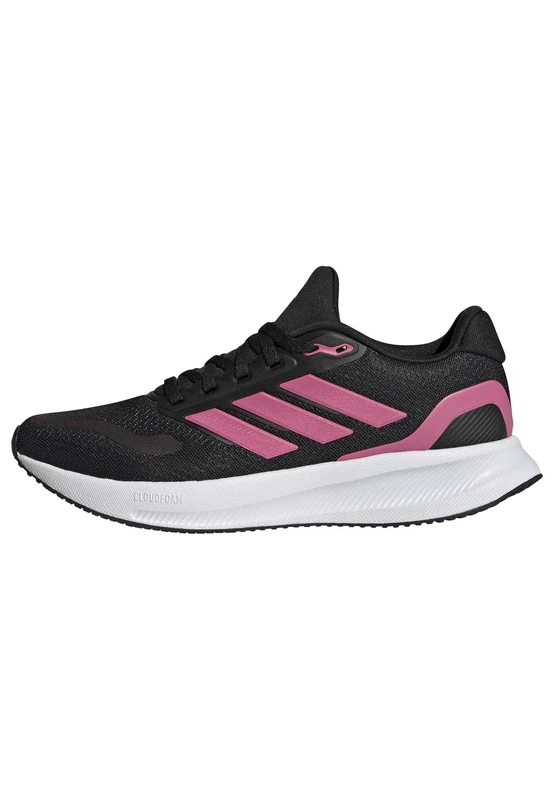 adidas Women's Runfalcon 5 Running Shoes, Core Black/Pink Fusion/Cloud White, 4 UK
