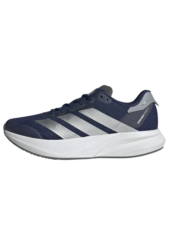 adidas Men's Duramo Speed 2 Running Shoes, Dark Blue/Silver Metallic/Halo Silver, 6 UK