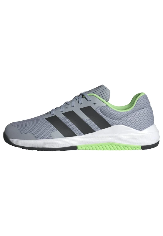 adidas Men's Dropset Base Training Shoes, Halo Silver/Lime Burst/Core Black, 13 UK