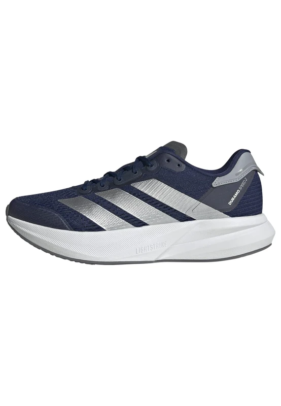 adidas Men's Duramo Speed 2 Running Shoes, Dark Blue/Silver Metallic/Halo Silver, 12 UK