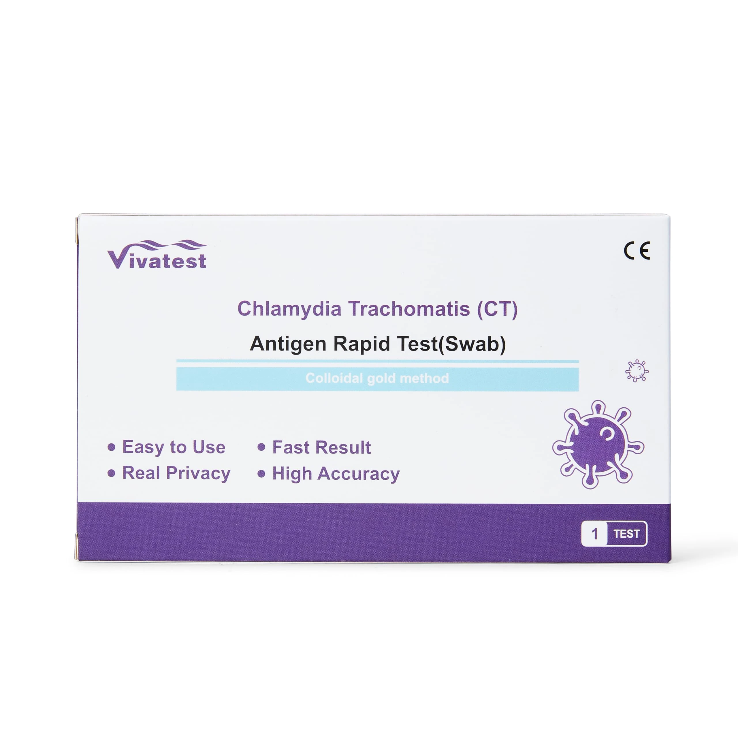 STI Test Kit Male and Female - 2-in-1 Chlamydia and Gonorrhea Sexual Health Home Test Kit | Antigen Rapid Swab STI Testing Kit Female and Male | Easy to Use STD Test Kit | Viva Test (Chlamydia Test)