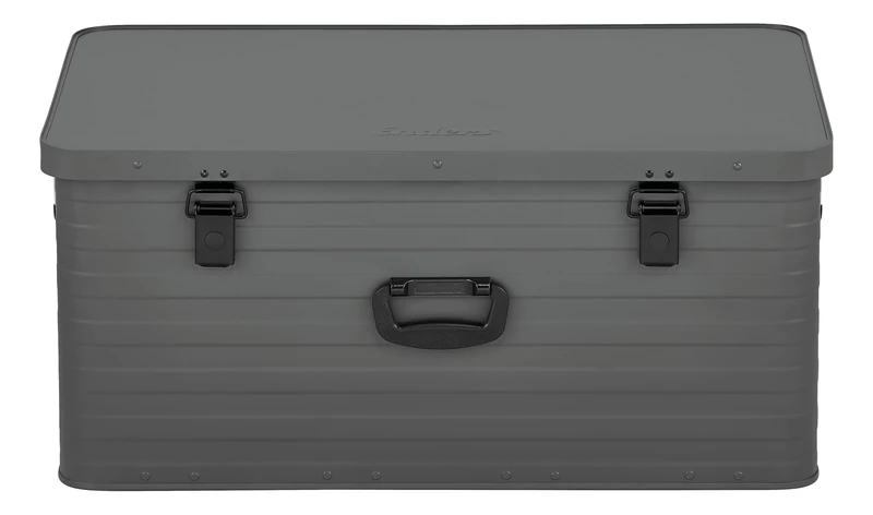 Enders® Alubox Toronto XXL Grey, 130 Litres, Aluminium Box 1 mm Wall Thickness, Splashproof, Stackable, Aluminium Box, Metal Box with Lid, Can be Used as a Transport Box, Grey #3883 - Image 1