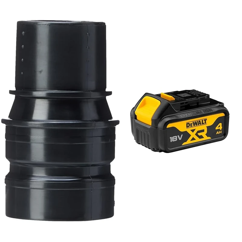 DEWALT DWV9130-XJ Airlock Dust Connection System Adapter 35mm + DEWALT Battery