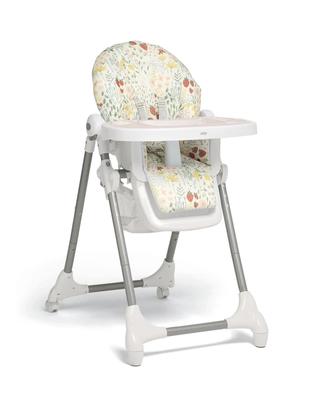 Mamas & Papas Snax, Adjustable Highchair, Reclines, Foldable, Removable Tray, Fruit Garden
