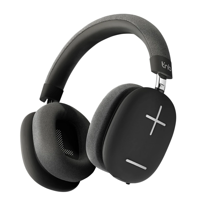 T'NB Bounce New Version Wireless Over-Ear Headphones Comfortable and Encompassing with Bluetooth Connection, Stereo Sound with Built-in Microphone, Up to 50 Hours Battery Life - Blue