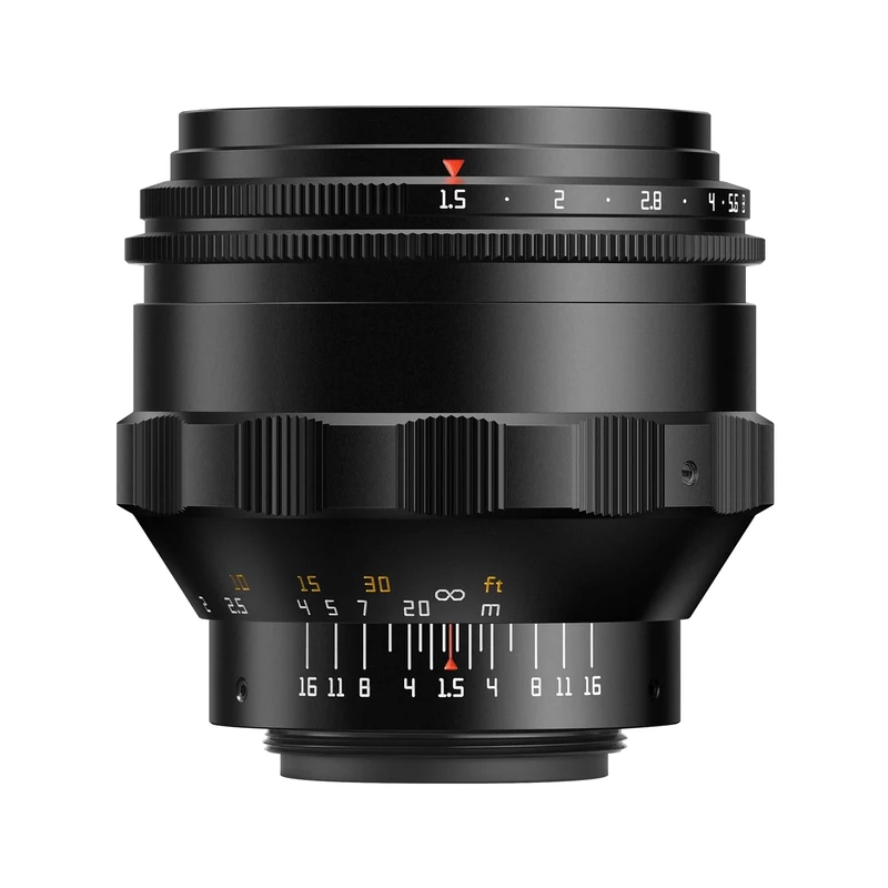 TTArtisan 75mm F1.5 Full Frame Metal Bodied Swirly Bokeh Lens Compatible with M42 Mount - Black